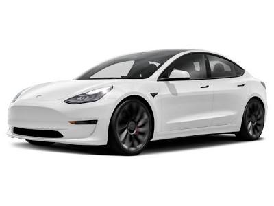Tesla Model 3 in White - Gwynedd Airport Taxis